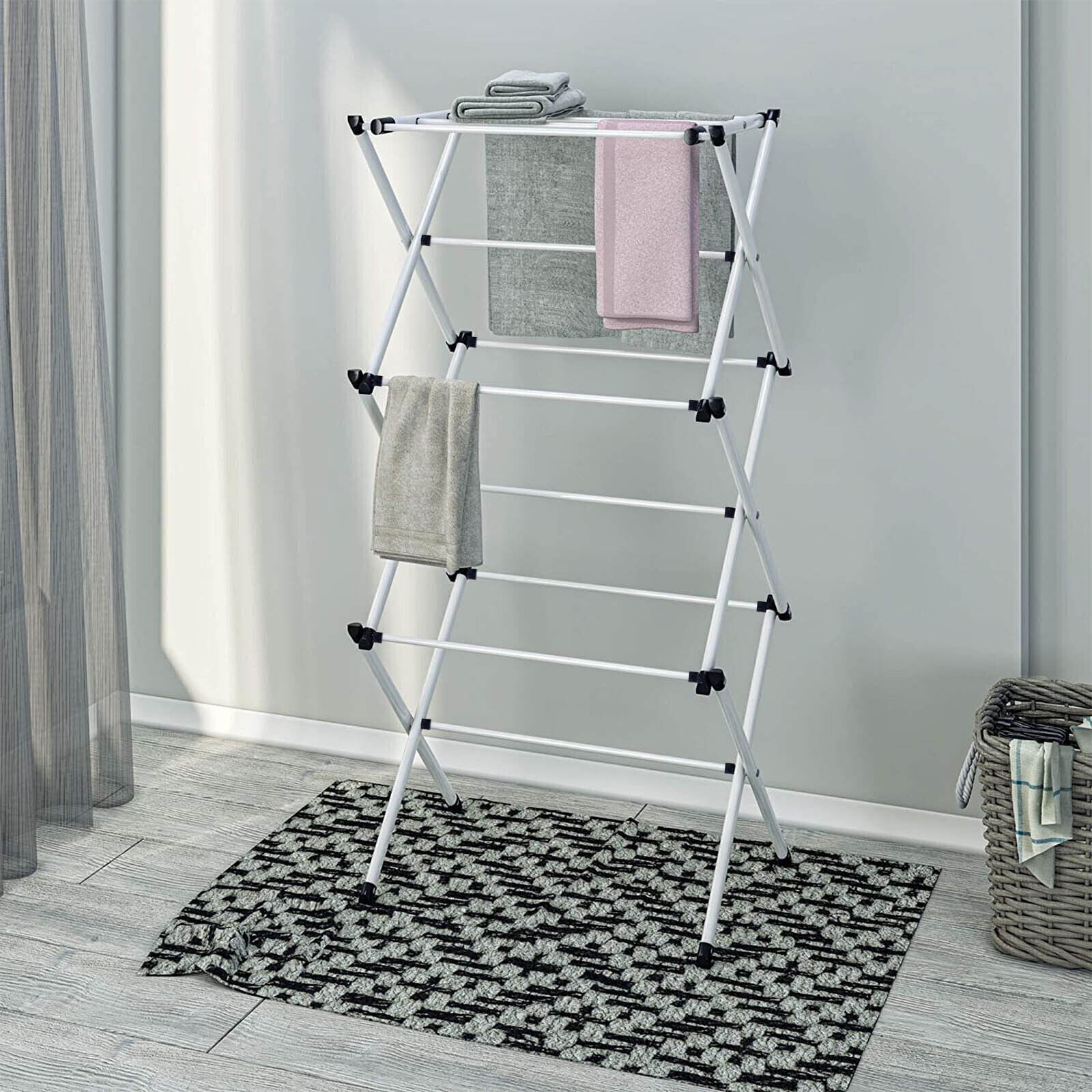Foldable Multi-Layer Clothes Drying Rack