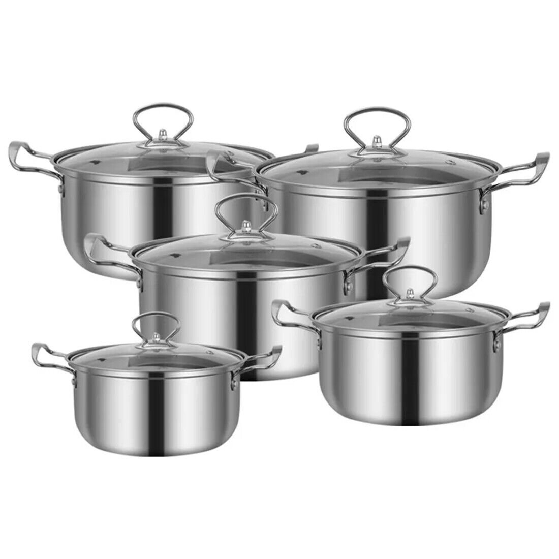 11-Piece Stainless Steel Cookware Set