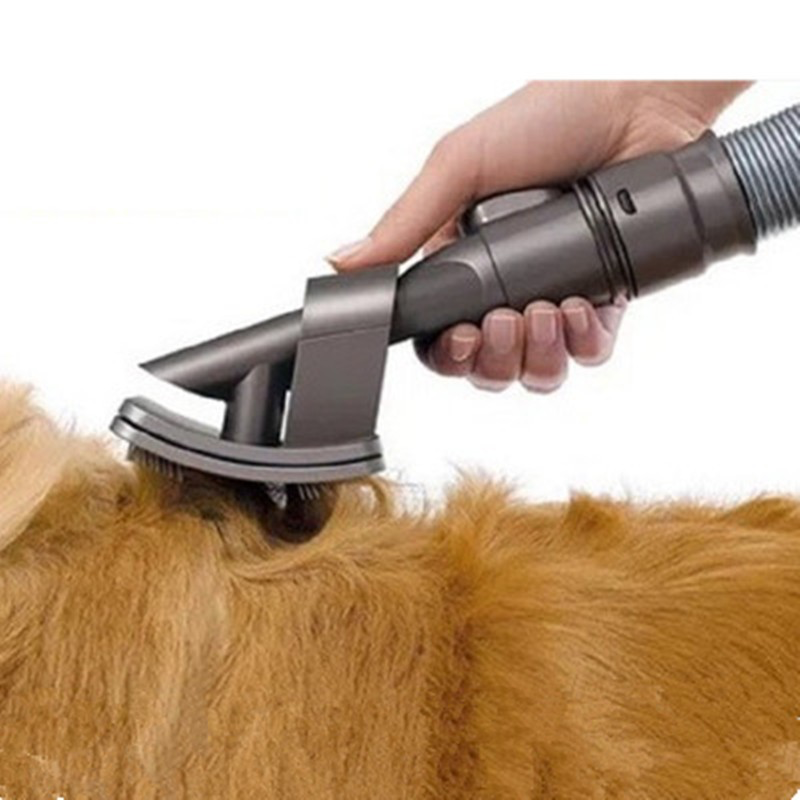 Vacuum-Assisted Pet Grooming Brush Dyson attachment