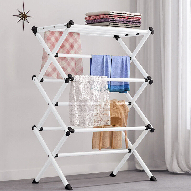 Foldable Multi-Layer Clothes Drying Rack