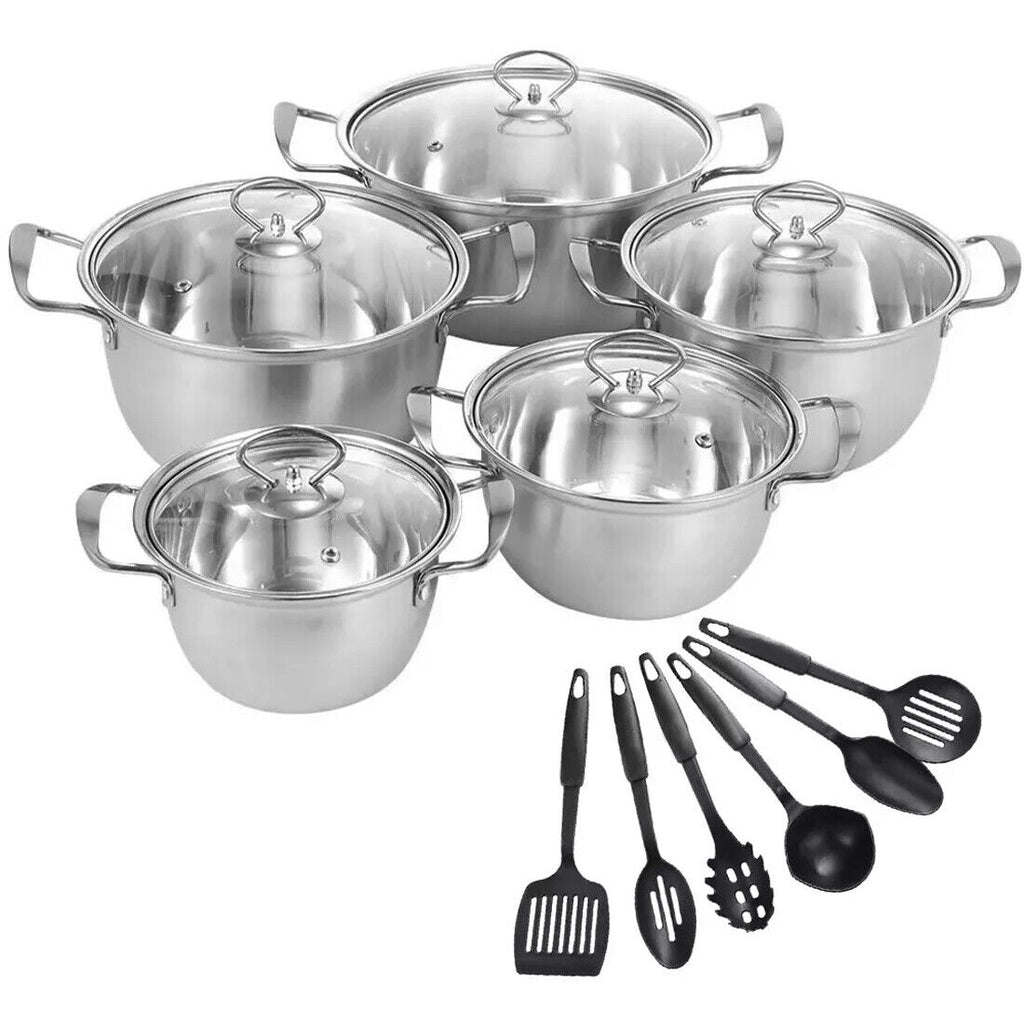 11-Piece Stainless Steel Cookware Set